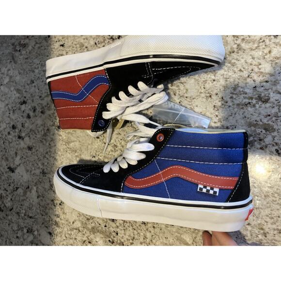 Vans Skate Grosso Mid University Red Blue Size US 7 Men's New VN0A5FCGAPB - Picture 4 of 9